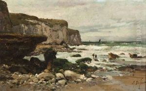 Cliffs Along A Shoreline by Alexandre Defaux