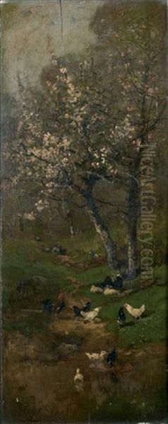 Ruisseau Sous Un Cerisier En Fleurs - view 1