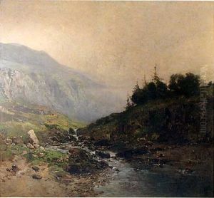 Torrent En Montagne by Alexandre Defaux