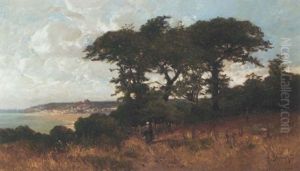 Paysanne Sur La Cote Pres De Villers-sur-mer by Alexandre Defaux