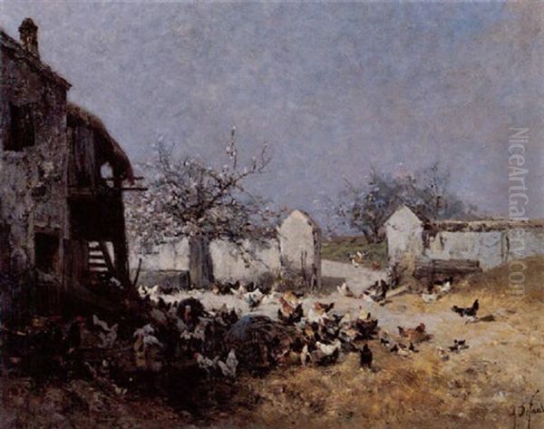 Chicken Farm In Spring - view 1