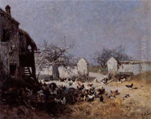 Chicken Farm In Spring by Alexandre Defaux