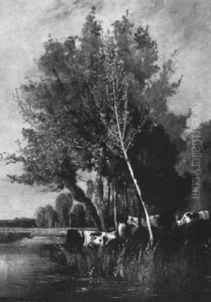 Le Troupeau Pres De La Mare - view 1