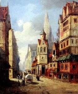 A French Town View