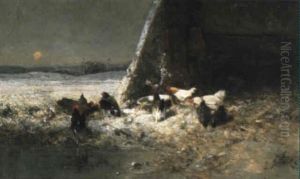 Chickens In The Snow Chickens In The Snow