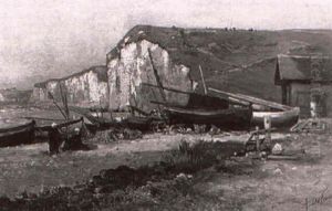 Fischerboote An Der Kreidekuste Fischerboote An Der Kreidekuste