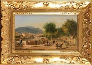 Vue De Nice by Jean-Joseph-Jules Defer