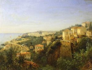 Paysage De L'arriere Pays Nicois by Jean-Joseph-Jules Defer