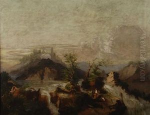 Picnic At Niagara Falls by Henry J. Deforest