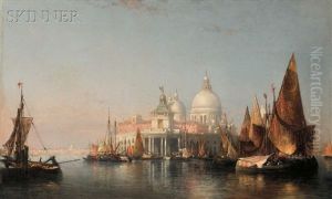 Morning In Venice--dogana (custom House) And Church Of The Santa Maria Della Salute