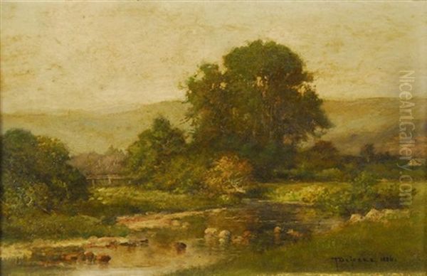 New Hampshire Landscape With Stream - view 1