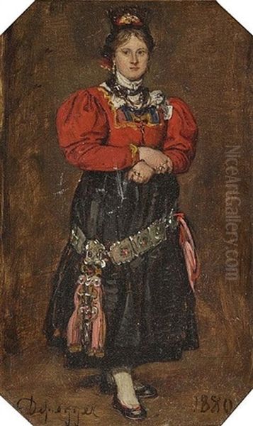 Young Woman In Costume - view 1