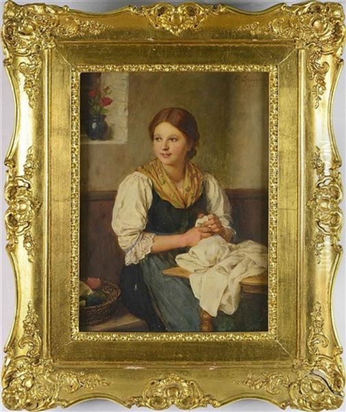 Sitting Girl - view 1