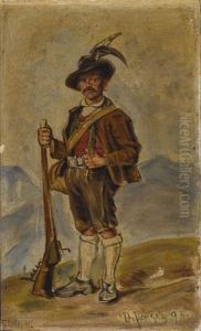 Tiroler Jager by Franz Von Defregger