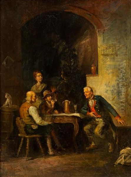 Discussion At The Pub, 1883 - view 1