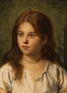 Brustbildnis Einer Tirolerin by Franz Von Defregger