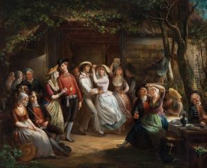 Fete Paysanne A Tirol by Franz Von Defregger