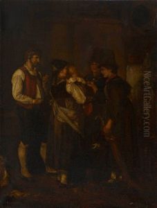 Der Besuch by Franz Von Defregger