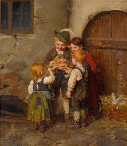 Das Haserl by Franz Von Defregger