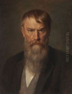 Portrat Franz Von Lenbach by Franz Von Defregger