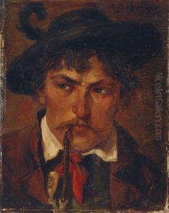 Young Tyrolian With Pipe