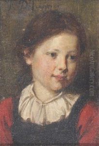 Portrait Of A Young Girl, Head And Shoulders