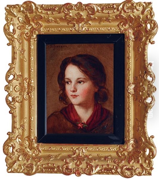 A Girl With A Red Scarf - view 1