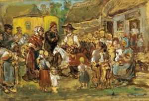 Ankunft Der Schausteller by Franz Von Defregger
