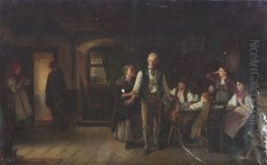 Eine Beunruhigende Nachricht by Franz Von Defregger