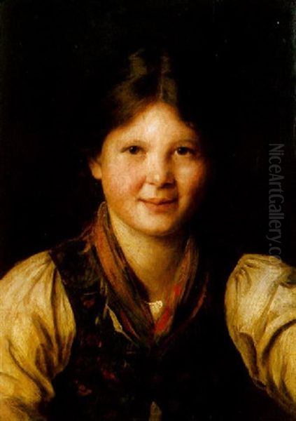 Bildnis Eines Jungen Madchens In Tracht - view 1