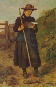 Der Liebesbrief by Franz Von Defregger