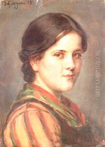 Junges Dirndl Im Dreiviertelprofil