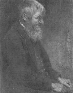 Portrat Eines Alten Mannes Mit Bart by Franz Von Defregger