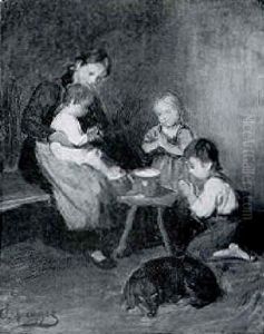 Grace Before Meat by Franz Von Defregger