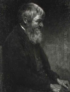 Alter Mann Mit Bart by Franz Von Defregger