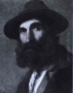 Portrat Eines Bauern by Franz Von Defregger