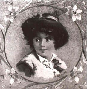 Kleines Madchen Mit Filzhutchen by Franz Von Defregger