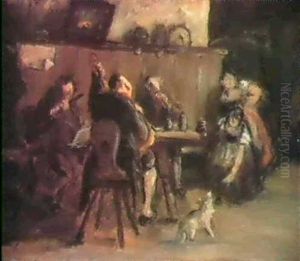 Im Wirtshaus by Franz Von Defregger