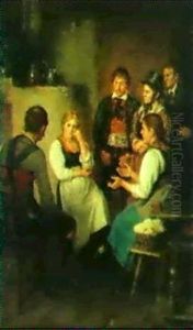 Brautwerbung by Franz Von Defregger