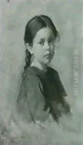 Madchenbildnis by Franz Von Defregger