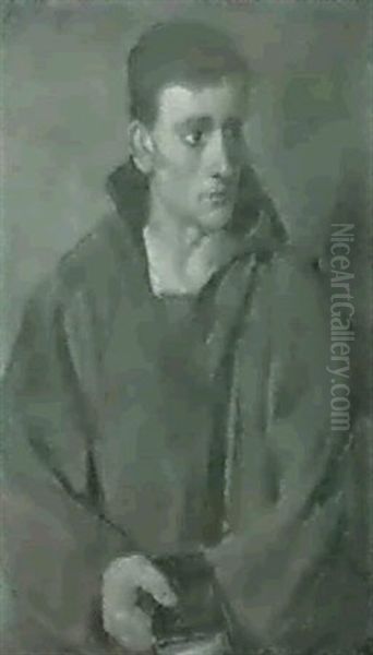 Junger Monch, Ein Gebetbuch Halted - view 1