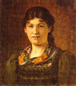 Tiroler Dirndel by Franz Von Defregger