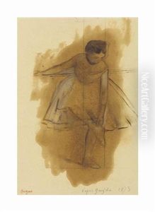 Danseuse Remettant Son Chausson by Edgar Degas