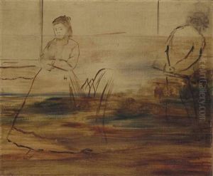 Portraits (mme Ducros) by Edgar Degas
