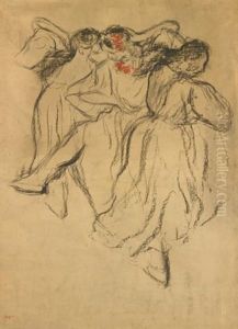 Trois Danseuses Russes by Edgar Degas