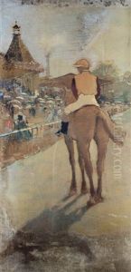Cheval Devant Les Tribunes