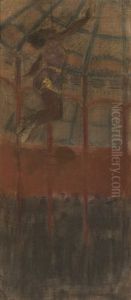 Etude Pour Miss Lala Au Cirque Fernando by Edgar Degas