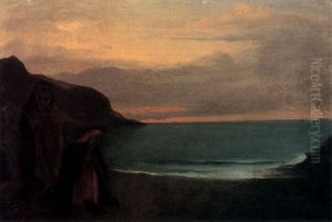 Dante Et Beatrice by Edgar Degas