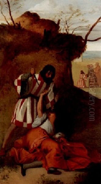 Saint Antoine Ressuscitant Une Femme Tuee Par Son Mari - view 1