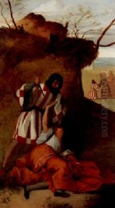 Saint Antoine Ressuscitant Une Femme Tuee Par Son Mari by Edgar Degas